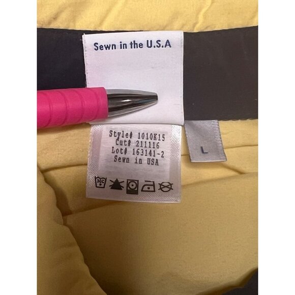 Vintage Solumbra L Men Yellow Polo Shirt Lightweight 100% UV Protection USA - Picture 4 of 16